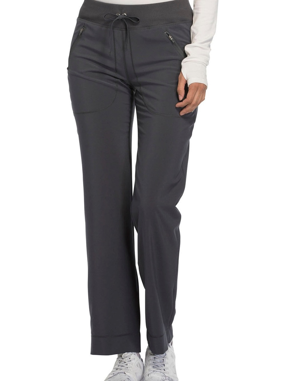 Cherokee Infinity CK100A Scrub Pants Medium Pewter Gray Tapered Stretch Medical